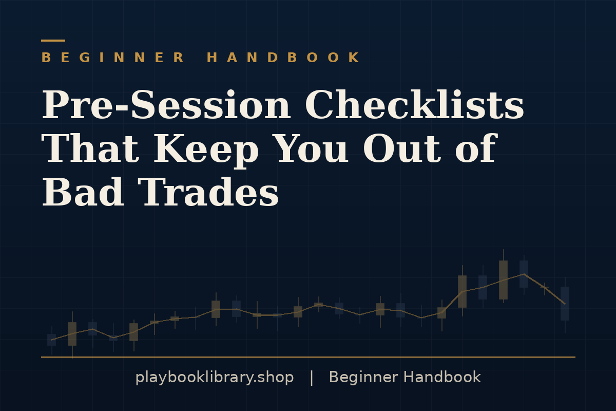 Pre-Session Checklists That Keep You Out of Bad Trades — Beginner Handbook, playbooklibrary.shop