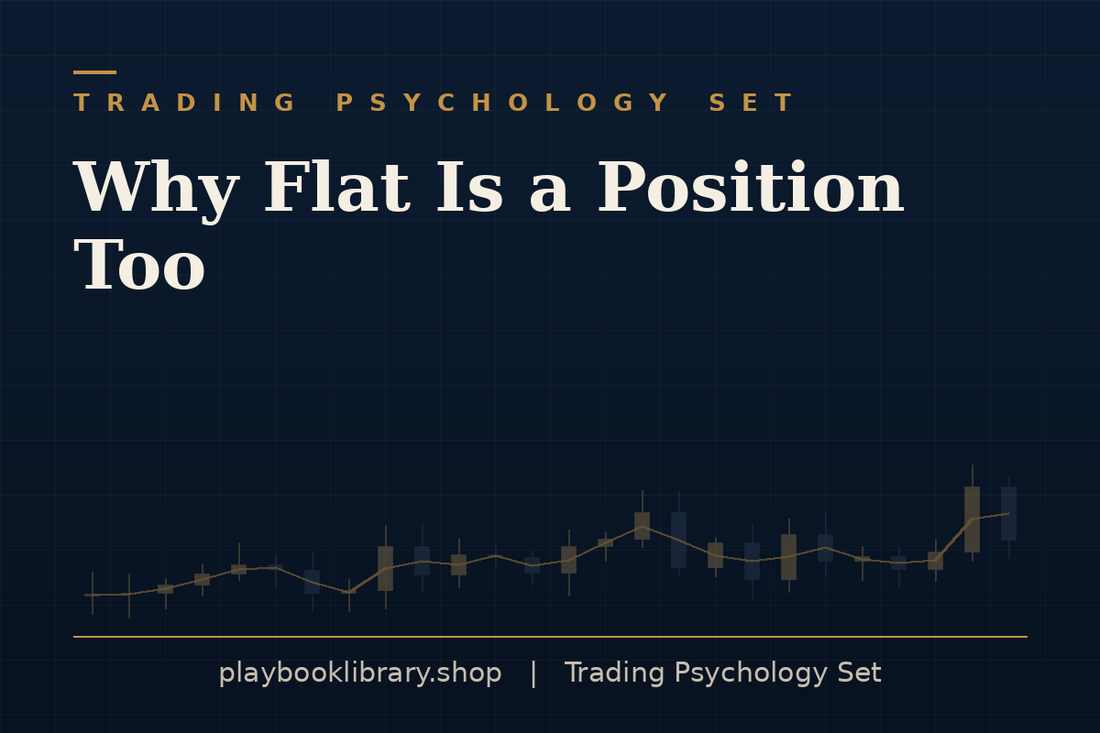 Why Flat Is a Position Too — Trading Psychology Set, playbooklibrary.shop