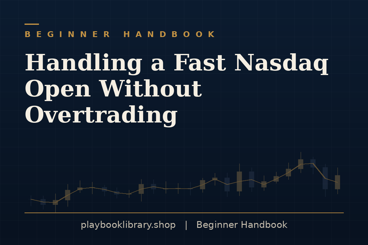 Handling a Fast Nasdaq Open Without Overtrading — Beginner Handbook, playbooklibrary.shop