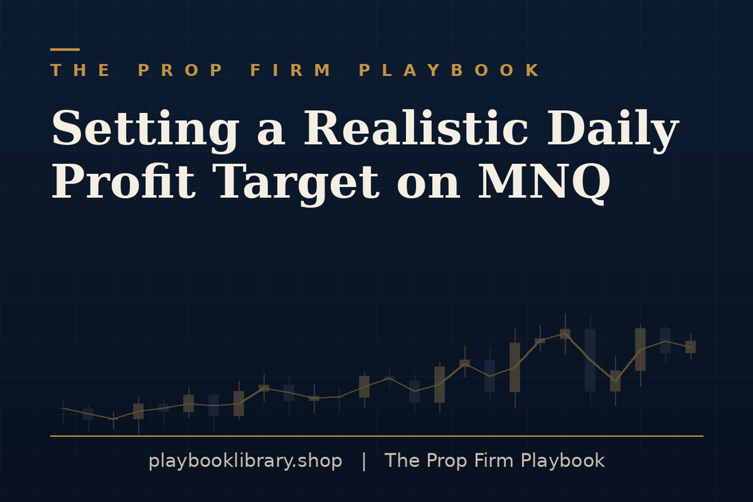 Setting a Realistic Daily Profit Target on MNQ — The Prop Firm Playbook, playbooklibrary.shop