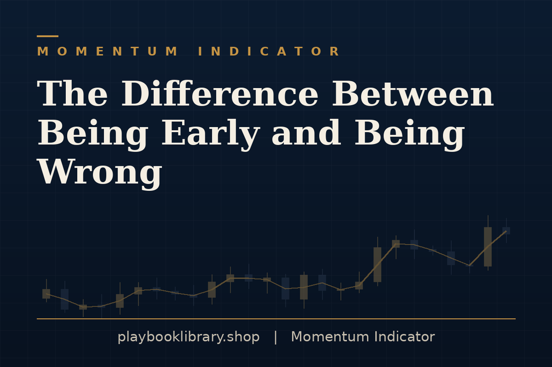 The Difference Between Being Early and Being Wrong — Momentum Indicator, playbooklibrary.shop