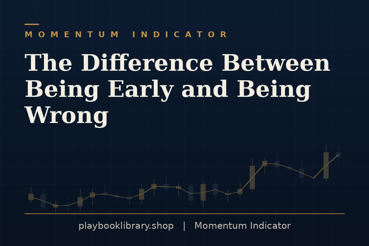 The Difference Between Being Early and Being Wrong — Momentum Indicator, playbooklibrary.shop