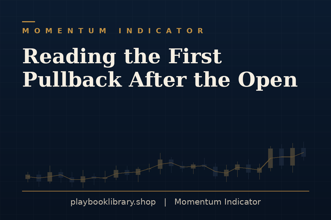 Reading the First Pullback After the Open — Momentum Indicator, playbooklibrary.shop