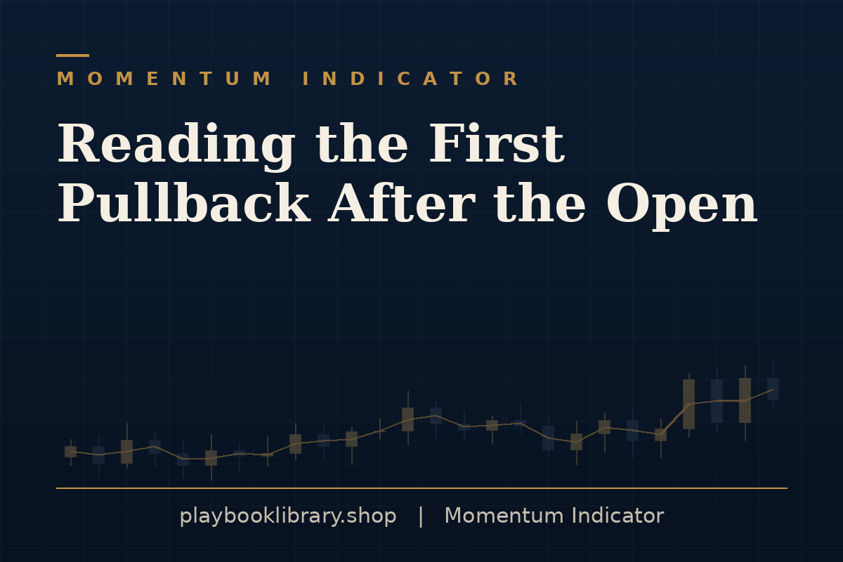 Reading the First Pullback After the Open — Momentum Indicator, playbooklibrary.shop