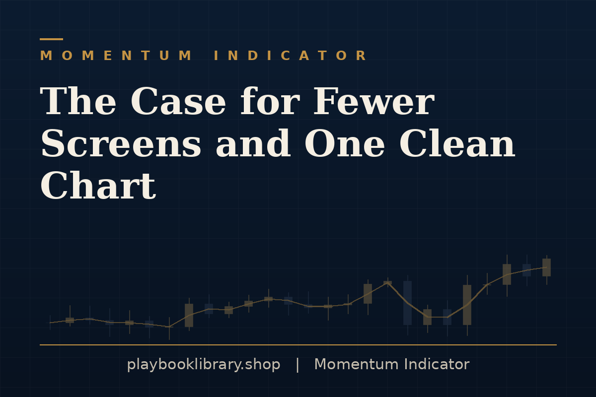 The Case for Fewer Screens and One Clean Chart — Momentum Indicator, playbooklibrary.shop