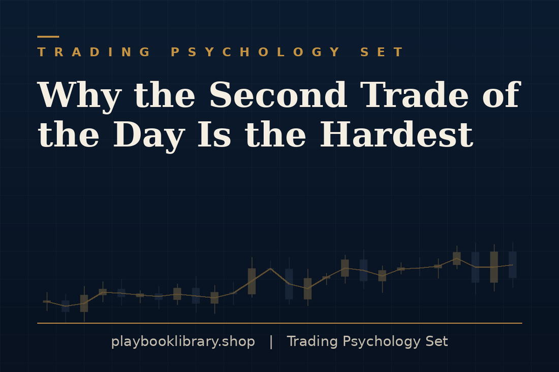 Why the Second Trade of the Day Is the Hardest — Trading Psychology Set, playbooklibrary.shop