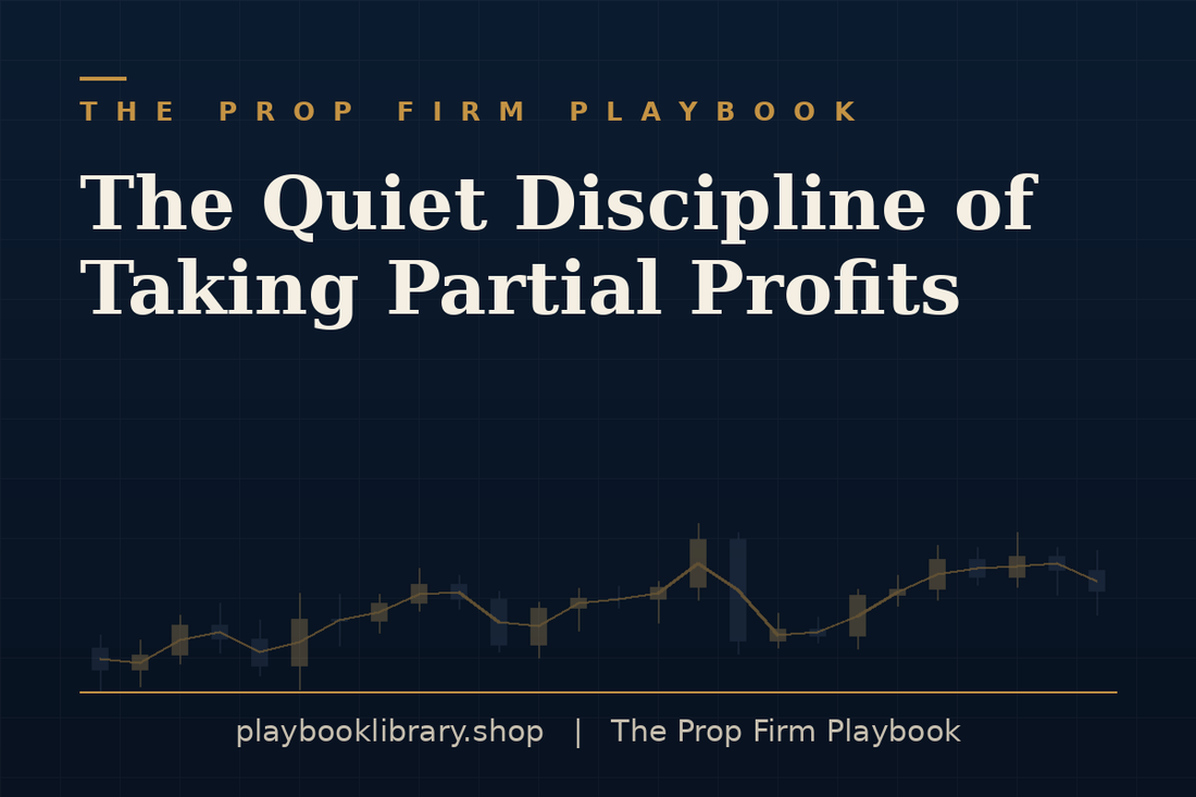 The Quiet Discipline of Taking Partial Profits — The Prop Firm Playbook, playbooklibrary.shop