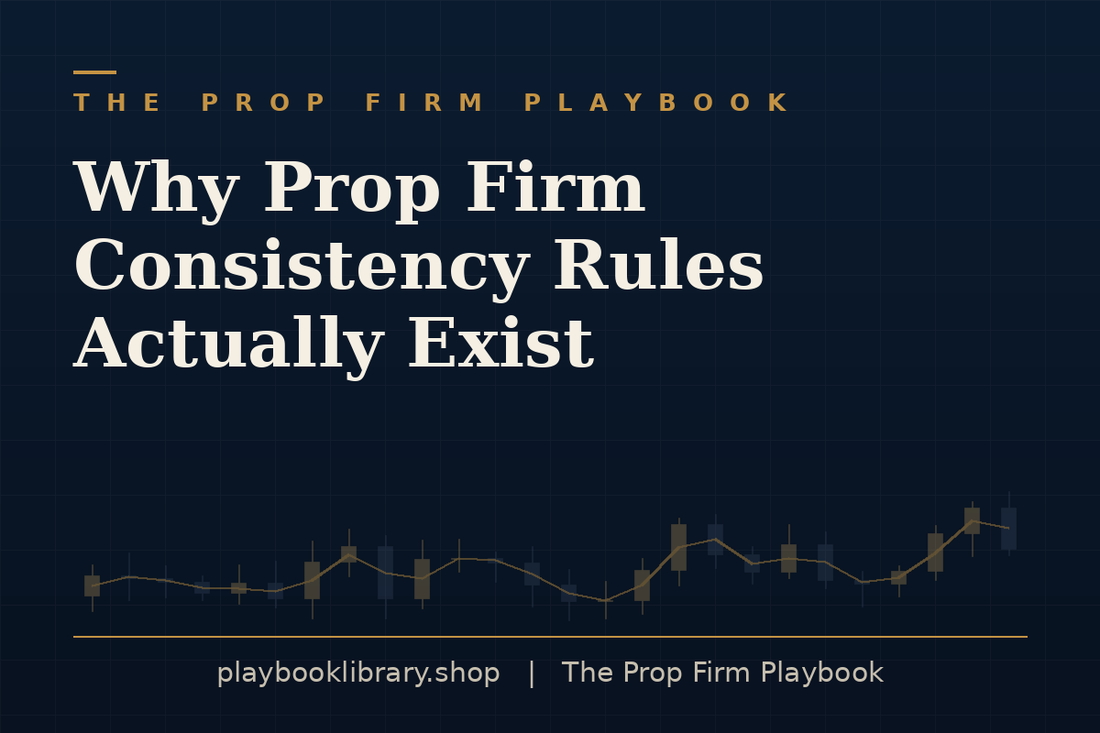 Why Prop Firm Consistency Rules Actually Exist — The Prop Firm Playbook, playbooklibrary.shop