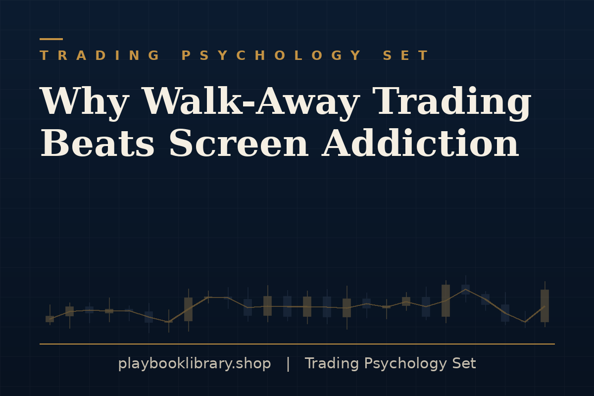 Why Walk-Away Trading Beats Screen Addiction — Trading Psychology Set, playbooklibrary.shop