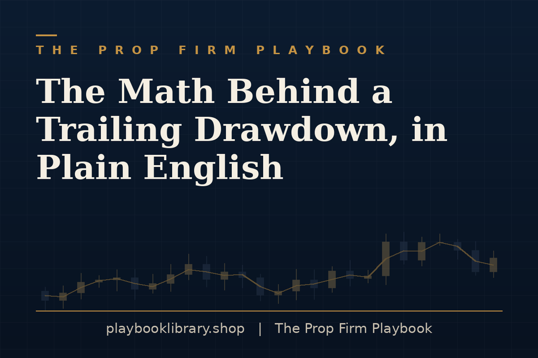 The Math Behind a Trailing Drawdown, in Plain English — The Prop Firm Playbook, playbooklibrary.shop