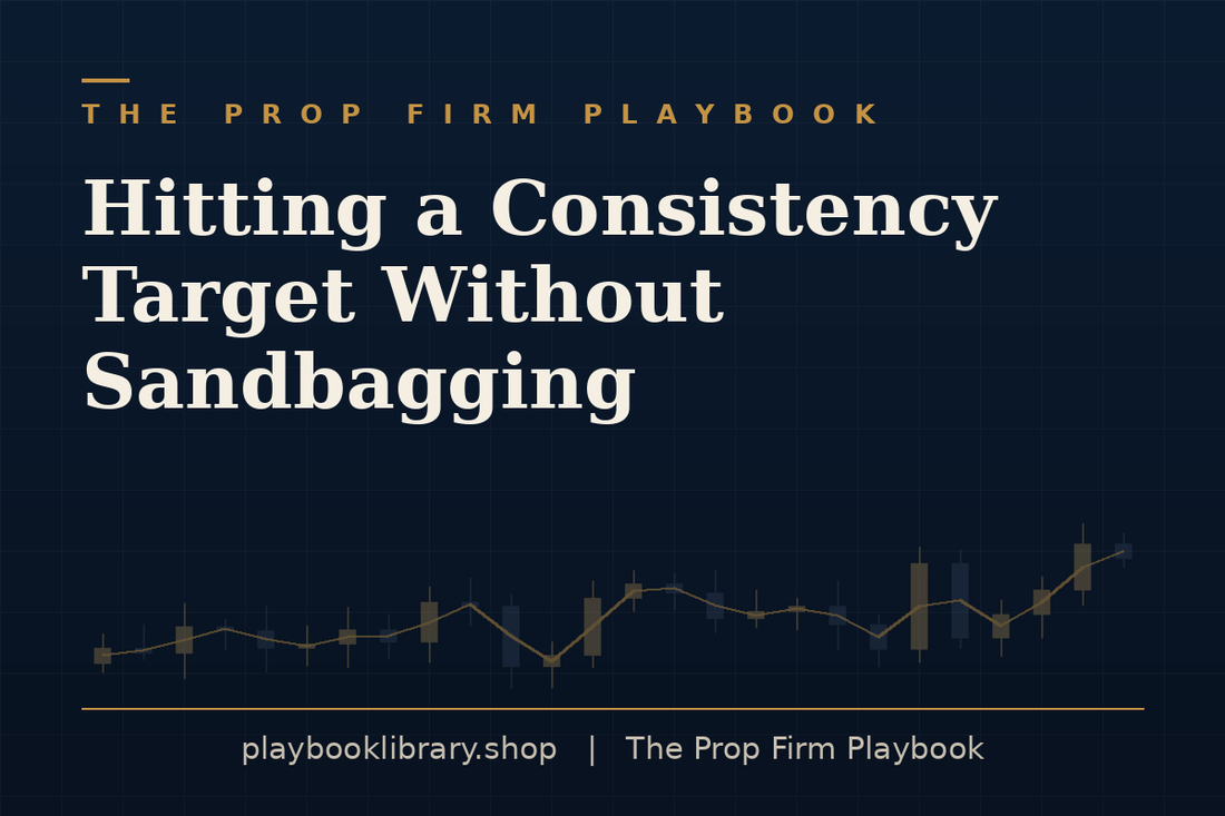 Hitting a Consistency Target Without Sandbagging — The Prop Firm Playbook, playbooklibrary.shop