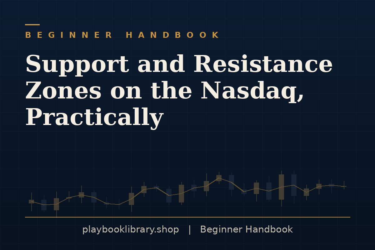 Support and Resistance Zones on the Nasdaq, Practically — Beginner Handbook, playbooklibrary.shop