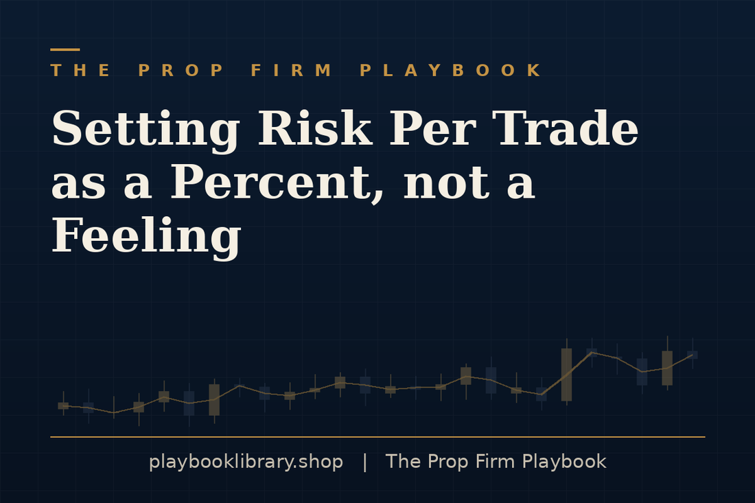 Setting Risk Per Trade as a Percent, Not a Feeling — The Prop Firm Playbook, playbooklibrary.shop