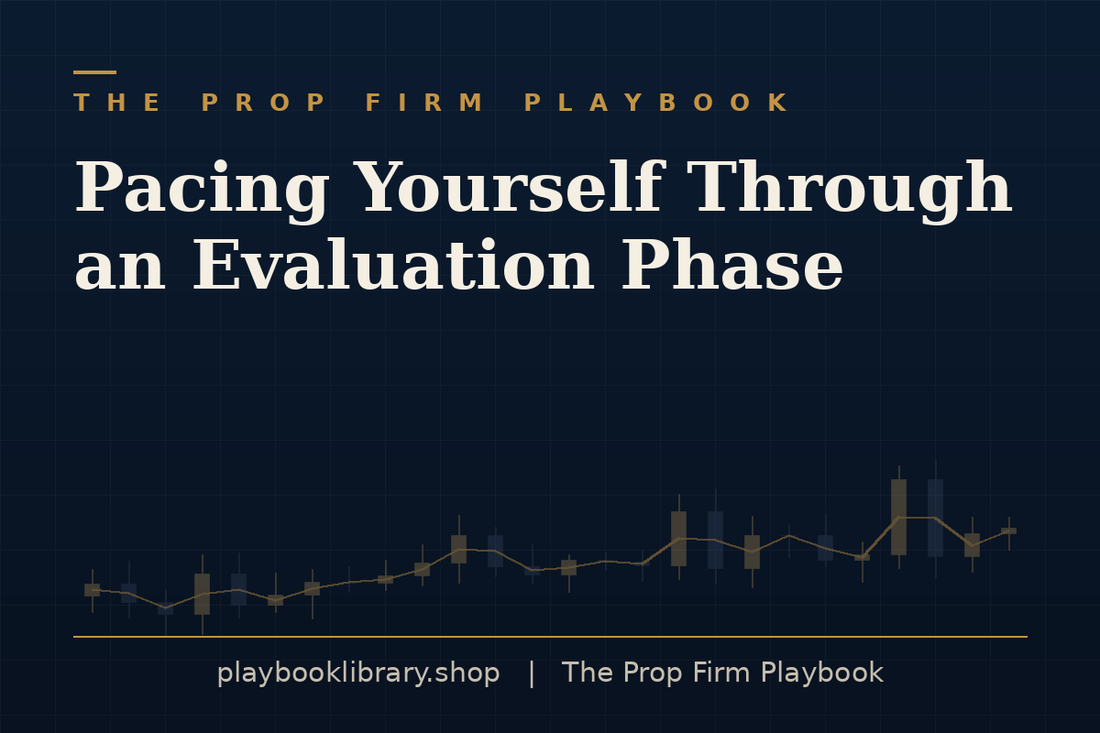 Pacing Yourself Through an Evaluation Phase — The Prop Firm Playbook, playbooklibrary.shop
