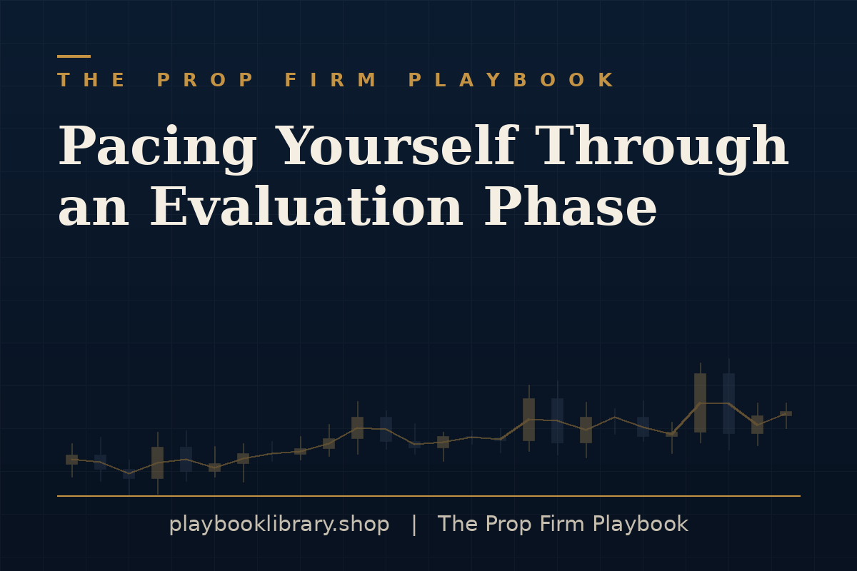 Pacing Yourself Through an Evaluation Phase — The Prop Firm Playbook, playbooklibrary.shop