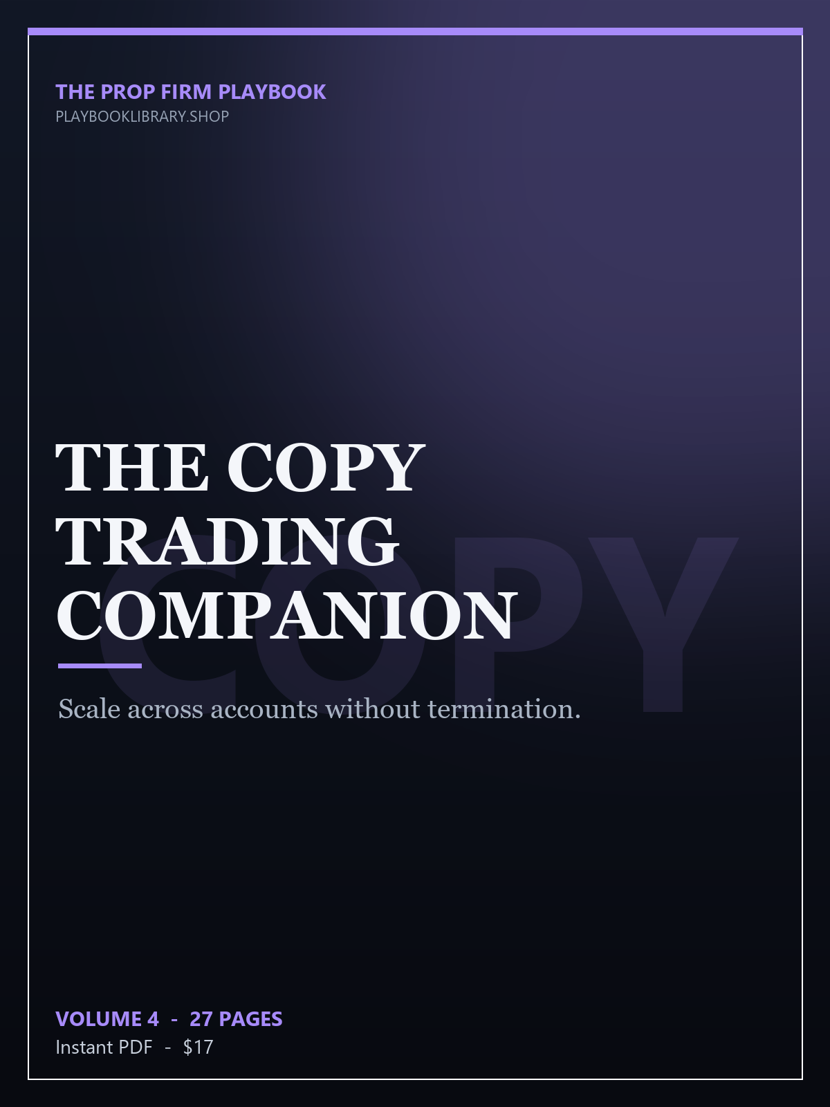 The Copy Trading Companion cover — playbooklibrary.shop
